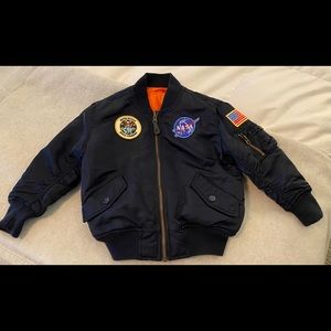 Little Kids NASA bomber jacket